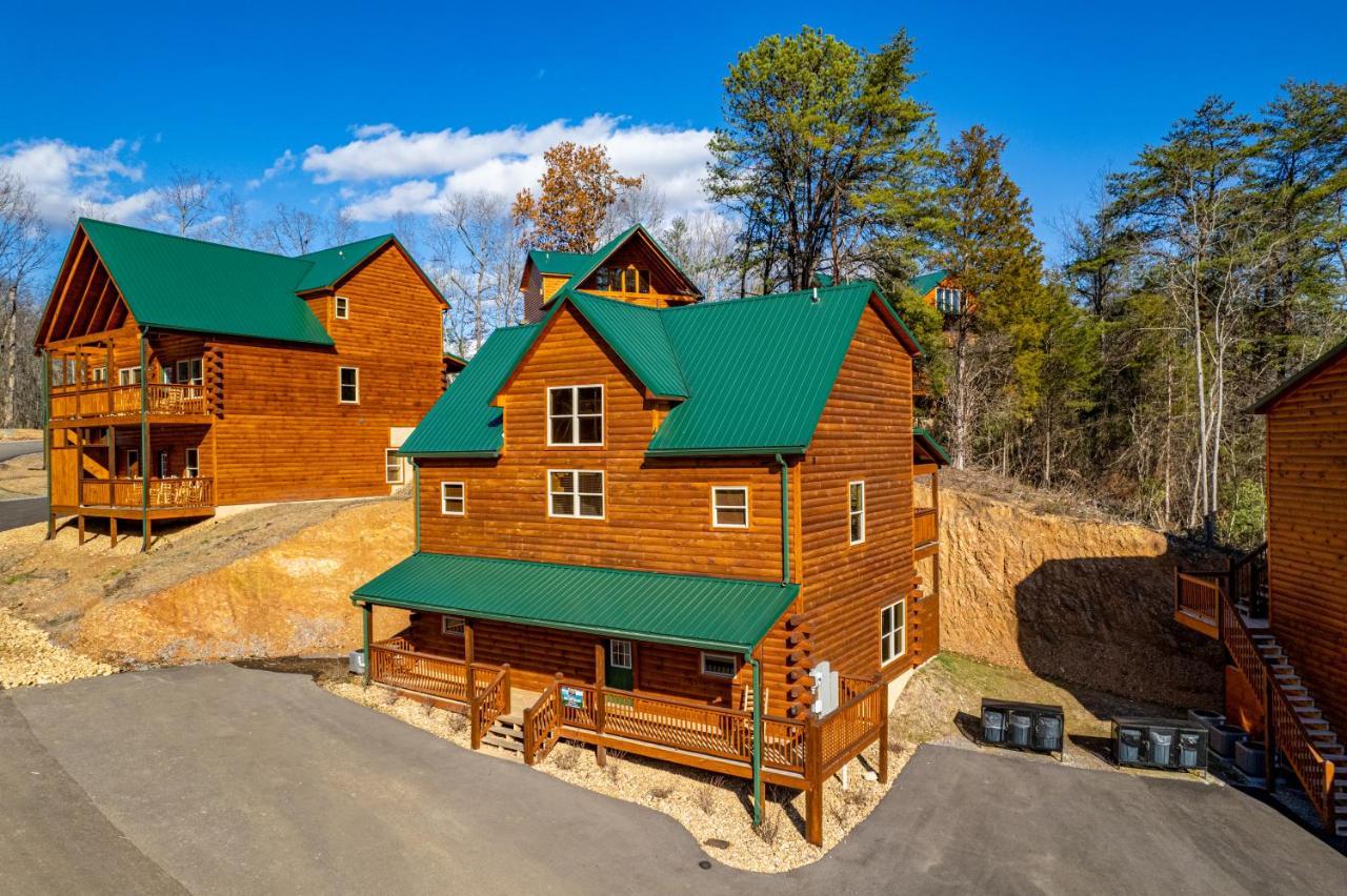 5Bd5B Escape Cabin With 2 Hottubs, Thtr &Game Rm,1Mi To The Parkway! 4Mi To Dollywood - Spring Deal Pigeon Forge Exterior foto